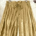 thumbnail image 5 of UAMVSH Lounge Pants Women Trendy Sparkly Slack Elastic Waist Drawstring Long Pants Night-Out Shiny Club Party Outfits Pants, 5 of 7