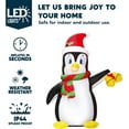 thumbnail image 5 of Joyfy 5 FT Christmas Inflatables Penguin Outdoor Decorations,Giant Christmas Blow Ups Yard with Built-in LEDs for Holiday Party Garden Lawn Decor, 5 of 8