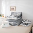 thumbnail image 6 of Manfei Hello Winter 7 Pieces Bedding Comforter Set,Lovely Cartoon Gnome Full Bedding Set,White Silver Fitted Sheet Flat Sheet For Kids,Super Cozy Room Decor Reversible, 6 of 8