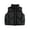 Black-02, variant on VIPOIN Girls Puffer Vest Zip Up Lightweight Sleeveless Winter Jacket Stand Collar Drawstring Hem Warm Outerwear