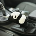 thumbnail image 2 of 1pc Cute Cartoon Panda Car Gear Shift Cover Soft Plush Auto Shifter Hand Brake Case Toy Bear Car Accessories Interior Decoration, 2 of 10