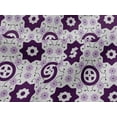 thumbnail image 4 of oneOone Viscose Jersey Purple Fabric Geometric Block Sewing Craft Projects Fabric Prints By Yard 60 Inch Wide, 4 of 5