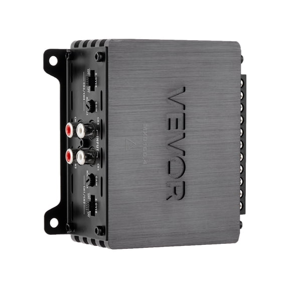 VEVOR 4 Channel Car Audio Amplifier 2 Ohm Stable Bridgeable Class D Full Range Amp Max Power 4 x 110W @ 4 Ohm / 4 x 160W @ 2 Ohm for Car SUV Truck Off-Road