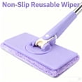 thumbnail image 3 of No Wash Mop, Uses Disposable Face Towel, Mini Wet and Dry Sweeper Mop, Floor Mopping with Replacement Pads, Easy to Operate, for Corners, Gaps, Walls, Ceilings, 3 of 7