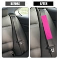 thumbnail image 3 of Unique Bargains 1 Pair Auto Car Seat Belt Protector Pads Shoulder Strap Seatbelt Soft Comfort Covers Universal Pink, 3 of 7