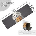 thumbnail image 5 of Yayeee Runner Rug for Bedroom 2'x6' Machine Washable Hallway Non Slip Mat, White Halloween Dog, 5 of 8