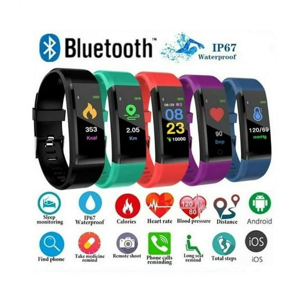 LQCrafK Fitness Tracker, Activity Tracker Watch with Heart Rate Monitor, Waterproof Smart Fitness Band with Step Counter, Calorie Counter, Pedometer Watch for  Women and Men