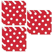 Red Polka Dot Luncheon Napkins - 48 Pieces by Unique
