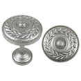 thumbnail image 2 of Urbanest Medallion Curtain Holdback – Elegant Drapery Tieback, Farmhouse Drapery Hardware for Stylish Window Treatments, 1 Piece, Antique Silver/Pewter, 2 of 2