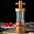 thumbnail image 4 of Manual Pepper or Salt Grinder Professional with Adjustable Coarseness Settings Seasoning Bottle Wooden for Bar Outdoor Kitchen Cooking Tools, 4 of 6