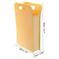 thumbnail image 2 of Uxcell Expanding File Folder A4 Plastic Accordion Files Organizer with Snap Buttons, Yellow, 2 of 5