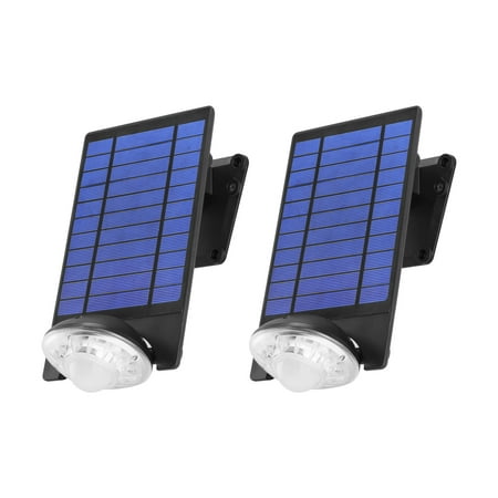 - Link2Home EM-SL451B 250 Lumen LED Solar Security Adjustable Single-Head Sensor Spotlight with Photocell Technology in Black,2pk