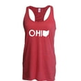 thumbnail image 1 of Artix - Women's Racerback Tank Top, up to Women Size 2XL - Ohio Map, 1 of 2