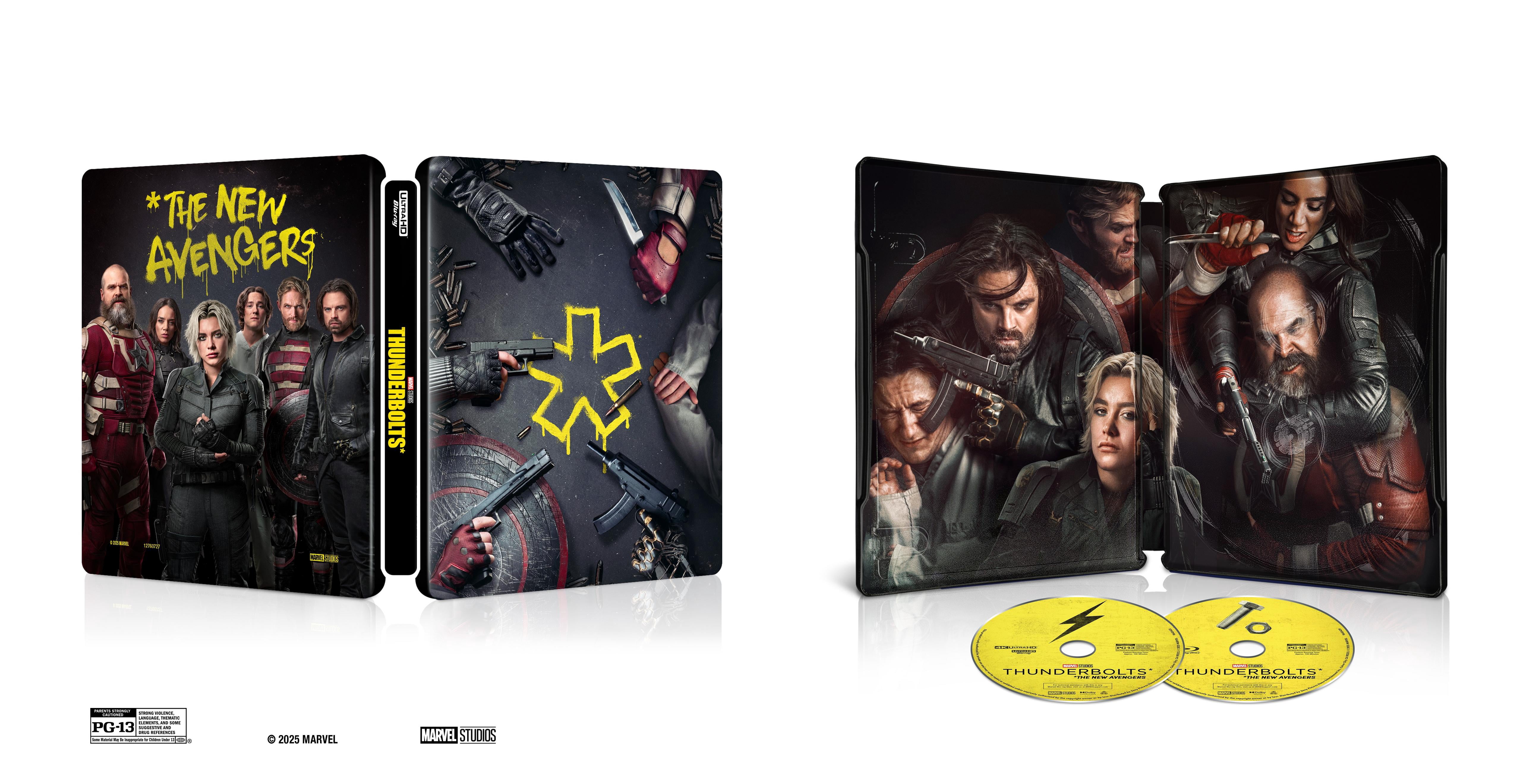 サンダーボルツ　スチールブック　Thunderbolts* steelbook Thunderbolts* Steelbook 4K Ultra HD + Blu-ray + Digital - Walmart.com
