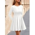 thumbnail image 3 of PRETTYGARDEN Fall Cocktail Dresses for Women Elegant Classy Wedding Guest Long Sleeve Homecoming Party A Line Mini Dress, 3 of 10