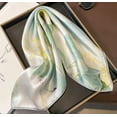 thumbnail image 6 of CAILDANL Women's Men's Small Square 100% Real Mulberry Silk satin Scarfs Hair head face scarf 21" x 21", 6 of 8