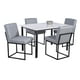 thumbnail image 1 of Comedor Soria MOBILKRAFT Modelo Soria Rectangular Estilo Contemporaneo color Negro y Gris, 1 of 4