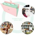 thumbnail image 2 of KATOOM A4 Paper Expanding File Folder 2 Pack Cute Accordion Folder 5 Pocket Folder Organizer for School Office, 2 of 5