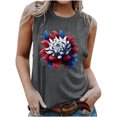thumbnail image 2 of Qiopertar Blouse Sans Manches Imprimée Mode Décontractée pour Femmes Col Rond Pull Slim Offres de la Semaine Liquidation à Moins de 5$ jusqu'à 90 % de Réduction, 2 of 5