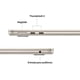 thumbnail image 4 of Apple MacBook Air 13” M5 10-Core CPU 8-Core GPU 16GB RAM 512GB SSD macOS Starlight Teclado Retroiluminado Touch ID, 4 of 4