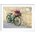 thumbnail image 2 of Art.com Italy, Tuscany, Monticchiello. Bicycle with bright pink heather in the basket. Photographic Print by Julie Eggers, White Frame Wall Art, 29" x 23", 2 of 5