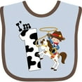 thumbnail image 3 of Inktastic I'm One-cowboy Riding Horse Birthday Boys Baby Bib, 3 of 4
