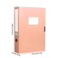 thumbnail image 3 of File Box | Document Storage Box | A4 Paper Organizer for Office & Home | Thickened Foldable File Storage Box with Writable Label Panel | 1 Pack, 3 of 6