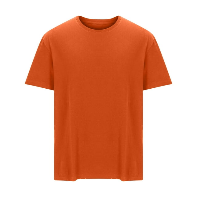 pstuiky camisetas de hombre, Camiseta informal de verano para hombre, de color liso, holgada, de manga corta y cuello redondo camisas casuales para hombre xl