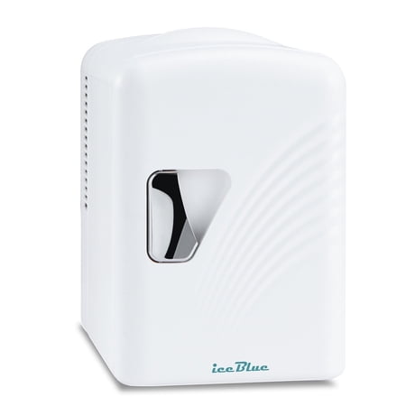 Iceblue Skincare Mini Fridge  Retro Personal Compact Cooler & Warmer  0.14 Cuft