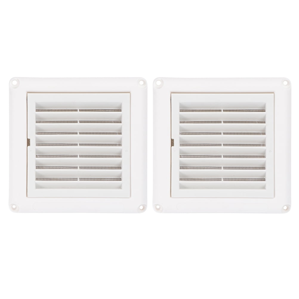 2pcs Louvered Vent Cover Plastic Vent Grille Exhaust Covers Exhaust Air