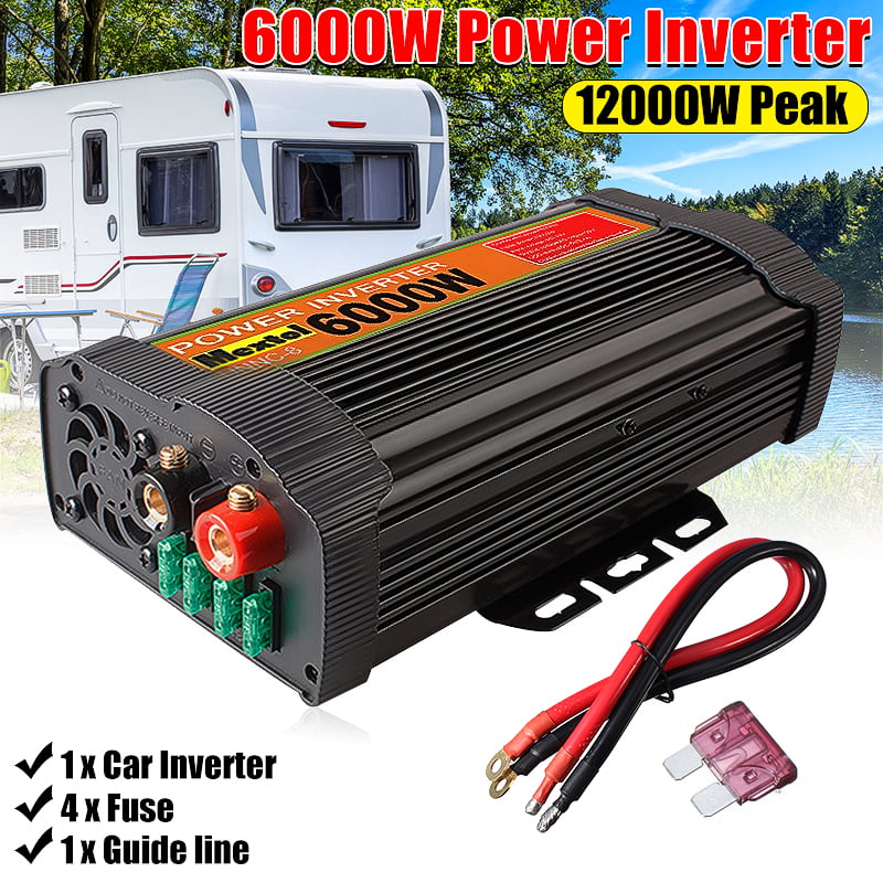4000W/5000W Car Power Inverter Modified Sine Wave WATT 12V to AC 110V Converter 