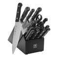 thumbnail image 1 of Henckels Solution 16 Pcs, Ensemble de Blocs de Couteaux, Noir, 1 of 5