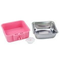 thumbnail image 3 of Happy Date Pet Hanging Food Bowl Small Stainless Steel Bowl with Removable Inner Tank for Pets, 3 of 6