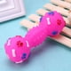 thumbnail image 4 of Juguetes para perros con forma de mancuerna punteada para perros Squeeze Squeaky Pet Chew Toy (Rose Red) Likrtyny Para estrenar, 4 of 9