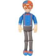 Blippi Bendable Plush Doll, 16 Tall Featuring SFX - Squeeze The Belly to Hear Classic catchphrases - Fun, Educational Toys for Babies, Toddlers, and Young.., By Brand Blippi
