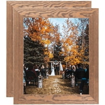 ArtToFrames 10" x 13" Honey Picture Frame, 10x13 inch Brown Wood Poster Frame (WOM-4459), 2 Pack