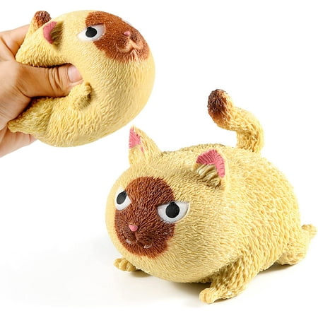 Cat Squishy Angry Cat Stress Relief Toys,Pinch, Squeeze,Relieve Stress ...