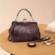 thumbnail image 5 of Xihbxyly Elegante Bolso Geométrico Vintage de Piel Sintética, Bandolera de Gran Capacidad, con Cierre de Hebilla, Imprescindible para El Día a Día de Mujer, Correa Ajustable Incluida., 5 of 6