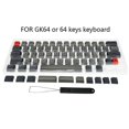thumbnail image 1 of Juego de teclas de 64 teclas, teclas gruesas Pbt de doble Color para teclado mecánico para jugar Gk64 con extractor, 1 of 5