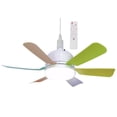 thumbnail image 1 of Matsuzay Ventilador de techo con Control remoto para sala de estar, luz de ventilador de hoja recta E27, luz de techo Electrodomésticos Colorido 6 hojas, 1 of 4