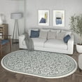 thumbnail image 7 of Madison Traditional 5' x 7' Oval Gray Polypropylene Indoor Area Rug, 7 of 7