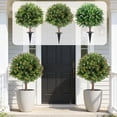thumbnail image 1 of MTBLYS Artificial Boxwood Tree 60Cm Tall Plastic Outdoor Garden Landscaping Ground Insert Decoration, 1 of 7