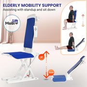 Electric Chair Lift by Mobi-Lift, Fall and Get Up from Floor, Raises Up to 20” to Help You Stand Up Again, Weight Capacity up to 300 LBS, Item Weight 30 LBS (Electric Lift Chair - Main Unit)