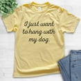 thumbnail image 2 of Kids I Just Want To Hang With My Dog T-shirt, Youth Kids Boy Girl T-Shirt, Dog-lover Shirt, Dog Owner Shirt, Yellow, Large, 2 of 4