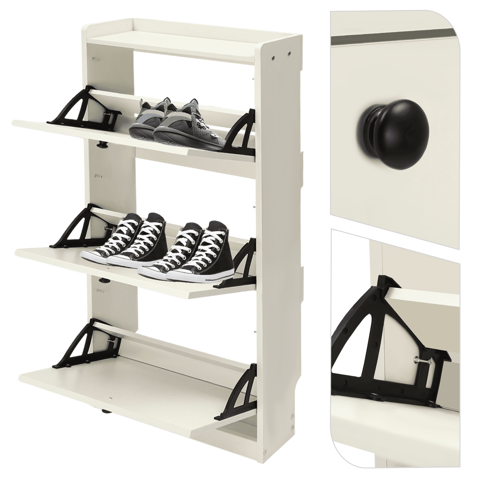 Shoe Cabinets Narrow Shoe Rack Ultra Thin Tipping Organizer Schuhschrä –  TheTrendWillOut