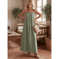 thumbnail image 2 of Vestido Largo Mujer Tirantes Ajustables | Corte Amplio Fluido Tipo Maxi, 2 of 5