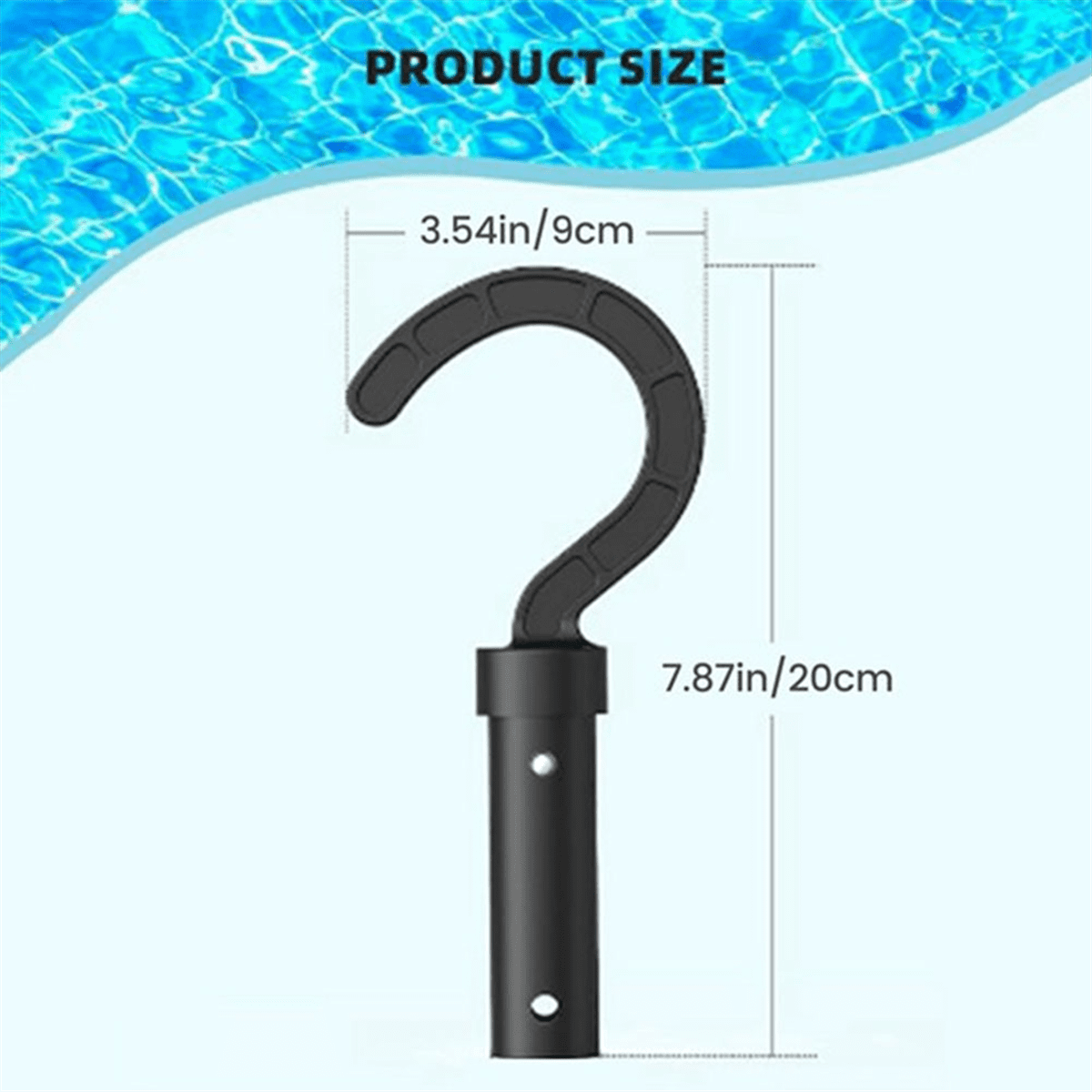 10Pack Black Hook for Robotic Pool Cleaners for All Pool Robot Cleaners, for Pool or Underwater