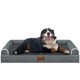 thumbnail image 1 of Cama Grande para Perro NANUYA Ortopédica Impermeable 110x94 cm Gris Oscuro, 1 of 9