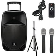 PRORECK Freedom 12 Portable Wireless 12-inch 500 Watt Powered Dj/PA Speaker Karaoke System