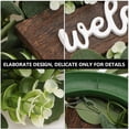thumbnail image 2 of Coolmade Rustic Plastic Eucalyptus Wreath With Welcome Sign 12 inch Green, 2 of 7